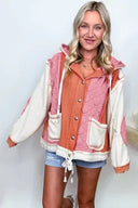 Coral Quilted Jacket-Jackets-Krush Kandy, Women's Online Fashion Boutique Located in Phoenix, Arizona (Scottsdale Area)