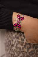 Butterfly Stripe Stone Cuff-Bracelets-Rae Collective, Women's Online Fashion Boutique Located in Phoenix, Arizona (Scottsdale Area)