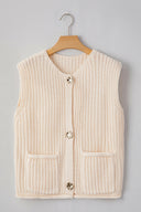 Cozy Chic Knit Sweater Vest with Side Pockets (2 Colors)-Sweaters-Rae Collective, Women's Online Fashion Boutique Located in Phoenix, Arizona (Scottsdale Area)