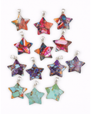 One-of-a-Kind Gemstone Star Pendants