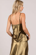 Women's Metallic Shimmer Cami-Tanks-Krush Kandy, Women's Online Fashion Boutique Located in Phoenix, Arizona (Scottsdale Area)