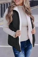 Fleece-Lined Zip-Up Vest (2 colors)-Vests-Rae Collective, Women's Online Fashion Boutique Located in Phoenix, Arizona (Scottsdale Area)