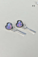 Solo Stone Sterling Cascade Earrings-Drop Earrings-Krush Kandy, Women's Online Fashion Boutique Located in Phoenix, Arizona (Scottsdale Area)
