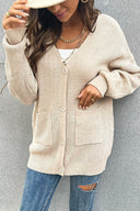 Perfee Button Front Drop Shoulder Waffle Cardigan-Rae Collective, Women's Online Fashion Boutique Located in Phoenix, Arizona (Scottsdale Area)