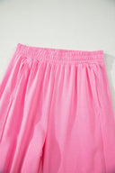 Sachet Pink Oversized Tee & Wide Leg Pant Set
