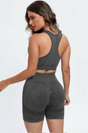 3 Piece Washed Square Neck Wide Strap Active Set-Rae Collective, Women's Online Fashion Boutique Located in Phoenix, Arizona (Scottsdale Area)