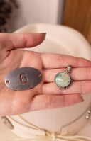 One Of A Kind Sterling Opal Slab Pendants-Necklaces-Rae Collective, Women's Online Fashion Boutique Located in Phoenix, Arizona (Scottsdale Area)