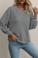 Classic Stripe Oversized Sweater-Tops-Krush Kandy, Women's Online Fashion Boutique Located in Phoenix, Arizona (Scottsdale Area)