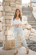 Niki Biki Right Decision V Neck Crop Top | (4 colors!)-Long Sleeve Tops-Rae Collective, Women's Online Fashion Boutique Located in Phoenix, Arizona (Scottsdale Area)
