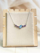Celestial Spring Moonstone Tilted Pear Bar Necklace-Necklaces-Krush Kandy, Women's Online Fashion Boutique Located in Phoenix, Arizona (Scottsdale Area)