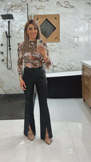 Brie Floral Mesh Top-Long Sleeve Tops-Rae Collective, Women's Online Fashion Boutique Located in Phoenix, Arizona (Scottsdale Area)