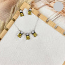 Glamorous Holiday Necklace & Earring Set-Chain Necklaces-Rae Collective, Women's Online Fashion Boutique Located in Phoenix, Arizona (Scottsdale Area)