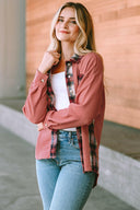Plaid Button Down Collared Jacket-Rae Collective, Women's Online Fashion Boutique Located in Phoenix, Arizona (Scottsdale Area)