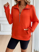 Ivy Lane Half Zip Raglan Sleeve Sweatshirt-Rae Collective, Women's Online Fashion Boutique Located in Phoenix, Arizona (Scottsdale Area)