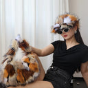 Wild Texture Plush Statement Hobo Bag-Pre order