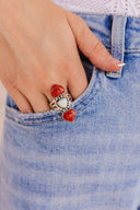 Opal Heart Stone Crawler-Crawler Rings-Rae Collective, Women's Online Fashion Boutique Located in Phoenix, Arizona (Scottsdale Area)