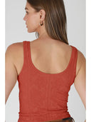 Reversible Lace Textured Tank Top