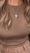 Little Daisy Single Stone Necklace-Pendant Necklaces-Rae Collective, Women's Online Fashion Boutique Located in Phoenix, Arizona (Scottsdale Area)