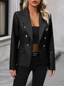 Ivy Lane Button Up Collared Neck Blazer-Rae Collective, Women's Online Fashion Boutique Located in Phoenix, Arizona (Scottsdale Area)