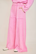 J.Her Mineral Wash Eyelet Flare Pants