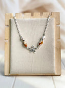 Daisy Angel Dahlia & Deer Fawn Necklace
