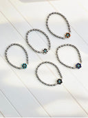 Dainty Blooming Flower Desert Pearl Bracelets-Bracelets-Krush Kandy, Women's Online Fashion Boutique Located in Phoenix, Arizona (Scottsdale Area)
