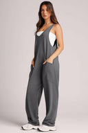 Lovelet Wide Strap Jumpsuit with Pockets-Rae Collective, Women's Online Fashion Boutique Located in Phoenix, Arizona (Scottsdale Area)