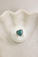 In Love With Turquoise Hearts Sterling Silver Ring-Rae Collective, Women's Online Fashion Boutique Located in Phoenix, Arizona (Scottsdale Area)