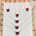 If I Had A Heart Stone Necklace-Chain Necklaces-Rae Collective, Women's Online Fashion Boutique Located in Phoenix, Arizona (Scottsdale Area)