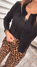 Button-Up Slim Fit Short Sweater Cardigan-Sweaters-Krush Kandy, Women's Online Fashion Boutique Located in Phoenix, Arizona (Scottsdale Area)