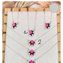 Neon Pink Opal & Crystal Necklace-Chain Necklaces-Rae Collective, Women's Online Fashion Boutique Located in Phoenix, Arizona (Scottsdale Area)