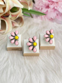 Days of Spring Collection Rosarita and Pink Conch Half Daisy Ring