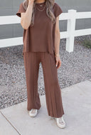 Ultimate Luxe Stretchy Tee & Pant Set-2 Piece Outfit Sets-Rae Collective, Women's Online Fashion Boutique Located in Phoenix, Arizona (Scottsdale Area)