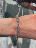 Sterling Silver Duo Chain Necklace & Bracelet-Chain Necklaces-Krush Kandy, Women's Online Fashion Boutique Located in Phoenix, Arizona (Scottsdale Area)