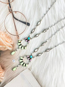 Moonflower Mixed Turquoise Necklace Bag 23