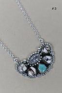 Paw Pad CZ & Stone Necklace-Pendant Necklaces-Rae Collective, Women's Online Fashion Boutique Located in Phoenix, Arizona (Scottsdale Area)