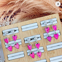 Canyon Heartfall Neon Pink Opal Earrings-Stud Earrings-Rae Collective, Women's Online Fashion Boutique Located in Phoenix, Arizona (Scottsdale Area)