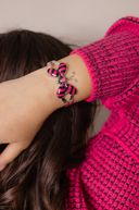 Butterfly Stripe Stone Cuff-Bracelets-Rae Collective, Women's Online Fashion Boutique Located in Phoenix, Arizona (Scottsdale Area)