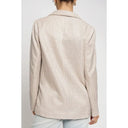 Beige Metallic Blazer-Jackets-Rae Collective, Women's Online Fashion Boutique Located in Phoenix, Arizona (Scottsdale Area)