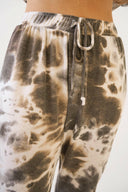 Ash Brown Tie Dye Jogger Pants-Joggers-Krush Kandy, Women's Online Fashion Boutique Located in Phoenix, Arizona (Scottsdale Area)