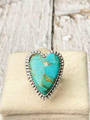 Long Heart Sterling Silver Ring MADE TO ORDER-Statement Rings-Krush Kandy, Women's Online Fashion Boutique Located in Phoenix, Arizona (Scottsdale Area)