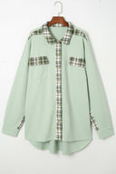 Plaid Button Down Collared Jacket-Rae Collective, Women's Online Fashion Boutique Located in Phoenix, Arizona (Scottsdale Area)