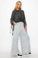 Wander Free Mineral Washed Boho Sweatshirt-Bottoms-Rae Collective, Women's Online Fashion Boutique Located in Phoenix, Arizona (Scottsdale Area)