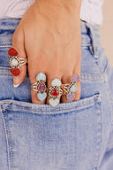 Opal Heart Stone Crawler-Crawler Rings-Rae Collective, Women's Online Fashion Boutique Located in Phoenix, Arizona (Scottsdale Area)