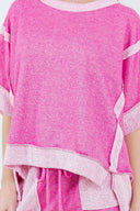 Oversize Reverse Contrast Banded Top-Tops-Krush Kandy, Women's Online Fashion Boutique Located in Phoenix, Arizona (Scottsdale Area)