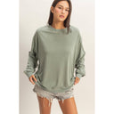 Vintage Ease Mineral Washed Crew Neck Sweatshirt | 8 Colors