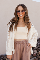 POL Lace Jean Jacket