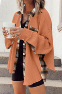 Plaid Button Down Collared Jacket-Rae Collective, Women's Online Fashion Boutique Located in Phoenix, Arizona (Scottsdale Area)