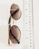Golden Hour Oval Metal Frame Sunglasses