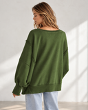 Oversized Drop Shoulder Pullover Sweatshirt